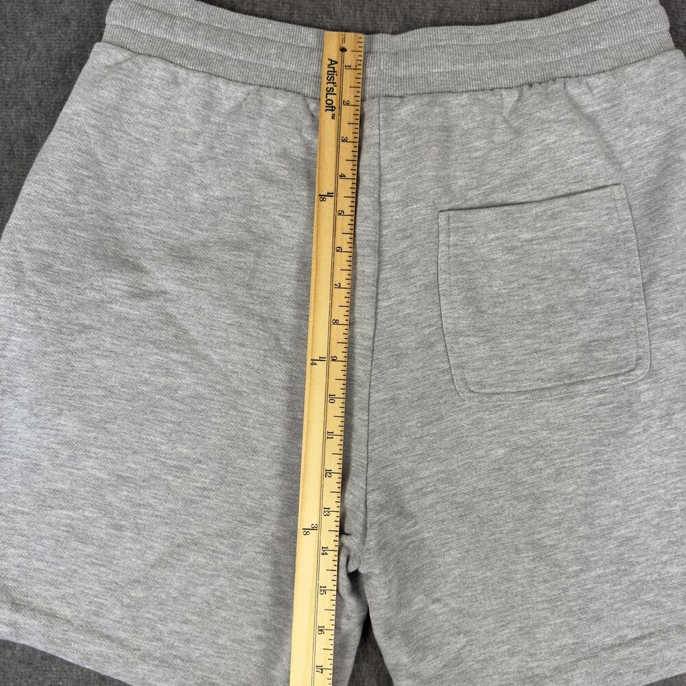 Alo Shorts Mens Large Gray French Terry Yoga Elastic Waist Lounge - Picture 8 of 9